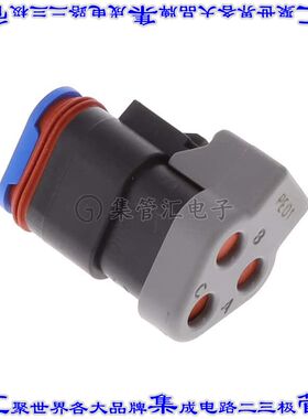 DT06-3S-PE01 矩形连接器外壳3POS插头2排母形插口黑色自由悬挂