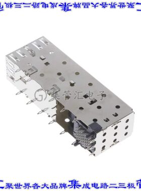 1658859-2 插拔式连接器40(20x2)插座成组(2x1)SFP通孔直角压配