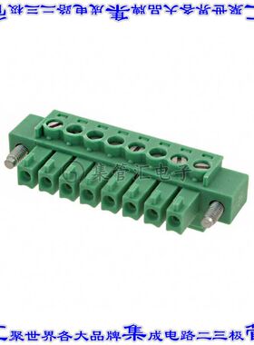 1793090000 端子块连接器8POS插头母插口3.81mm绿色自由悬挂