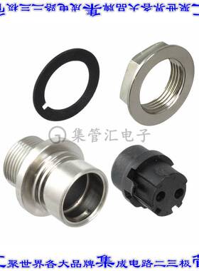 PXM6012/02S/ST 圆形连接器2(电源)插头母插口螺钉镍面板安装