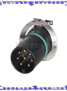 1412014 圆形连接器8POS插头公引脚焊接镀金表面贴装