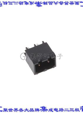 2342082-2 端子块连接器2POS接头公引脚带罩5mm黑色垂直通孔