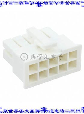 1-1969603-0 矩形连接器外壳10POS插座2排4.2mm母形插口天然色自