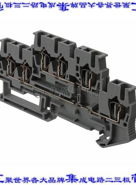 3038516 端子块连接器6POS馈通式2排5.2mm灰色12-28AWG