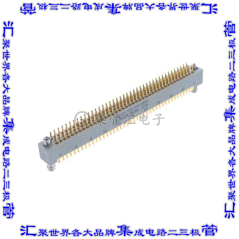 RM332-122-111-5900 背板连接器122POS插头公引脚3排1.91mm自由悬