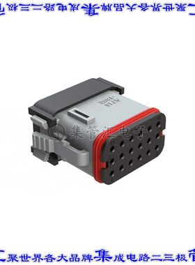 AT16-18SE-EK02 矩形连接器外壳18POS插头3排母形插口灰色自由悬