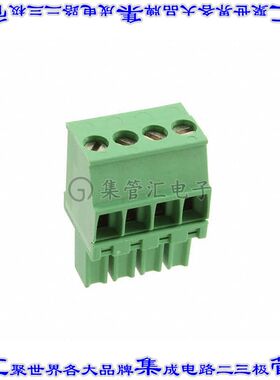 1986371-4 端子块连接器4POS插头母插口3.5mm绿色自由悬挂