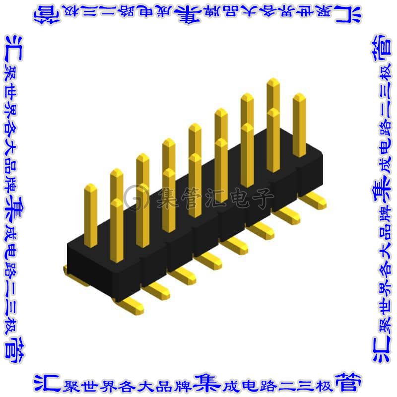 PHED-SS016G1ABONE-B300 针座连接器16POS接头2排2.54mm公形插针