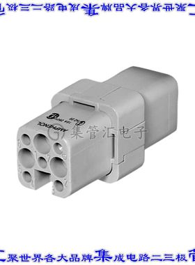 C14610B0070002 连接器7+接地无触头嵌件母头压接