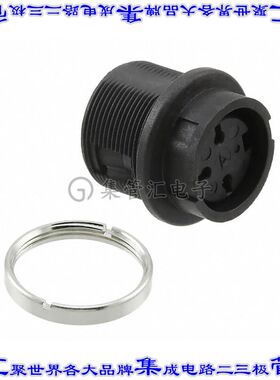 T3277000U 圆形连接器3POS插座母插口焊杯银面板安装