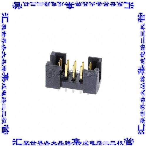 TSSH-105-01-L-D 针座连接器10POS接头2排2.54mm公形插针通孔直针