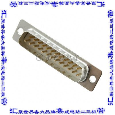 DB-25P-K87 连接器25POS插头公引脚2排D-Sub面板安装