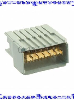 120957-1 背板连接器7POS接头公型刀片板边缘通孔直角灰色