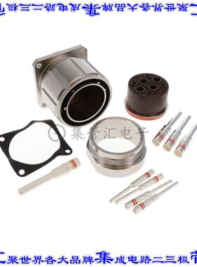 CL90558FS44412P 圆形连接器8POS插头公引脚压接镀金面板安装