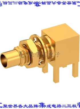 1110-1511-000 同轴连接器SMC插孔公引脚焊接50欧姆面板安装通孔