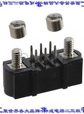 M80-5100642 针座连接器6POS接头2排2mm公形插针通孔直针镀金