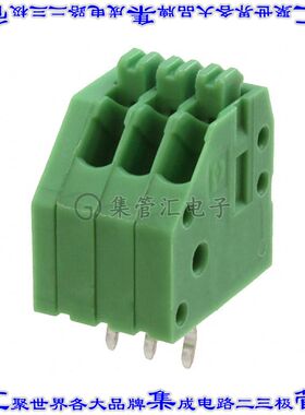 1989751 线对板连接器3POS接线端子2.5mm通孔45角度带板