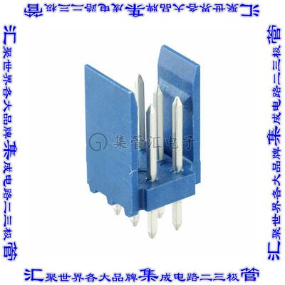 281739-3 针座连接器6POS接头2排2.54mm公形插针通孔直针锡
