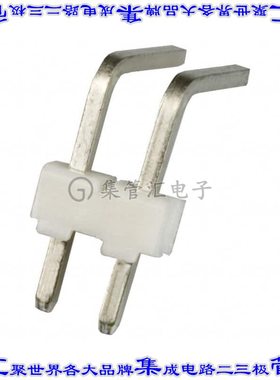 3-644457-2 针座连接器2POS接头2.54mm公形插针通孔直角锡