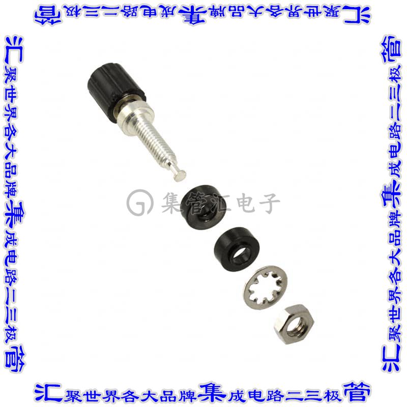 2439-0 接插件连接器CONN BIND POST MINI KNURLED BLK