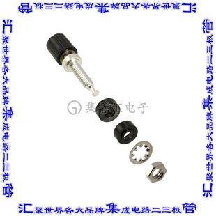 BIND 接插件连接器CONN POST MINI BLK 2439 KNURLED