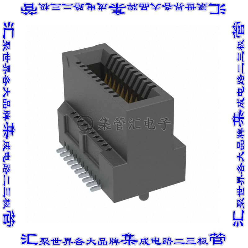 MEC8-110-02-L-DV-A-TR 卡边缘连接器20POS母头2排0.8mm黑色镀金