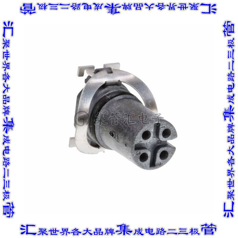 MSAS-04PFFT-EE0001 圆形连接器4POS插件母插口焊接镀金表面贴装