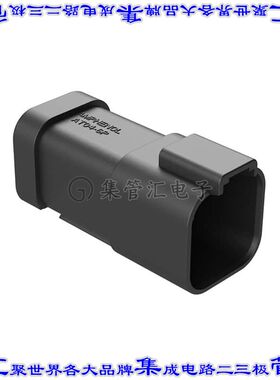 AT04-6P-EP13 矩形连接器6POS插座3排公引脚黑色压接镍自由悬挂