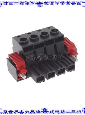 1924720000 端子块连接器4POS插头母插口10.16mm黑色自由悬挂
