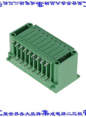 1842982 端子块连接器18POS接头公引脚带罩2排3.81mm绿色90DEG通