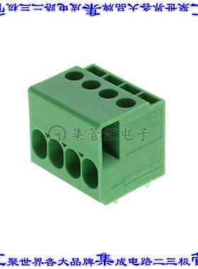 1017493 线对板连接器4POS接线端子5.08mm通孔水平带板