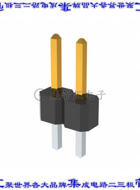 PCC02SAAN 针座连接器2POS分离式2.54mm公形插针通孔直针镀金