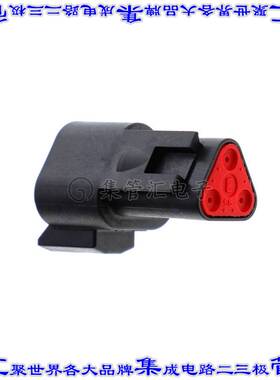 DT04-3P-CE02 矩形连接器外壳3POS插座2排公形引脚黑色自由悬挂