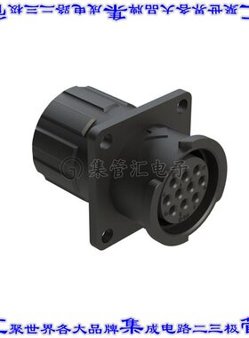 FLS012N10SHEC03 圆形连接器10POS插座外壳用于母插口黑色面板安