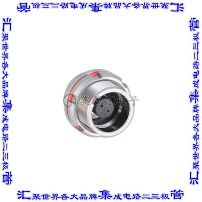 SLKC-S02EEFP-GCP-001 圆形连接器2POS插头公引脚焊接镀金面板安