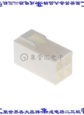 VLR-04VF 矩形连接器外壳4POS插座2排6.2mm公形引脚白色自由悬挂