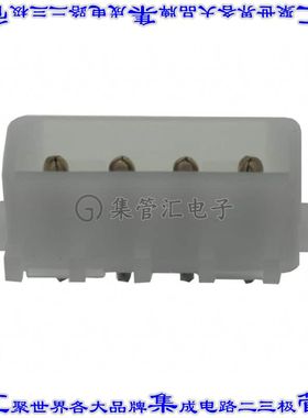 1586515-2 针座连接器4POS接头5.08mm公形插针通孔直针镀金