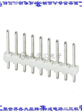 3-644456-9 针座连接器9POS接头2.54mm公形插针通孔直针锡