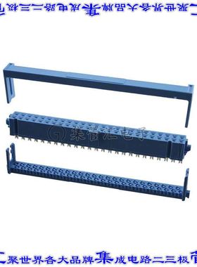2-1658526-4 矩形连接器50POS插座2排2.54mm母插口蓝色IDC镀金自