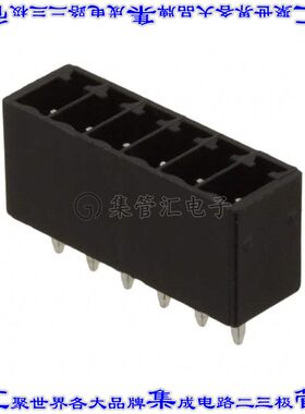 395011006 0395011006端子块连接器6POS接头公引脚带罩3.5mm黑色