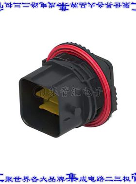 2-2366509-1 矩形连接器外壳48POS插座6排公形引脚黑色面板安装