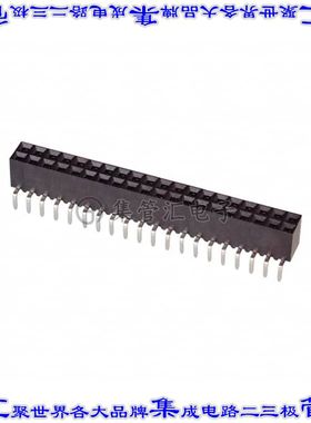 5-534267-7 针座连接器40POS插座2排2.54mm母形插口通孔直针镀金