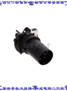 M12K-05PMEP-EE0001 圆形连接器5(4+PE)插头公引脚焊接镀金面板安