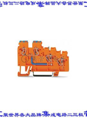 270-564 端子块连接器4POS馈通隔离式5.0mm橙色12-28AWG