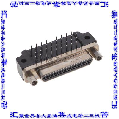 MDM-37PCBRM7-A174 连接器37POS插头公引脚4排D-TYPE型面板安装通