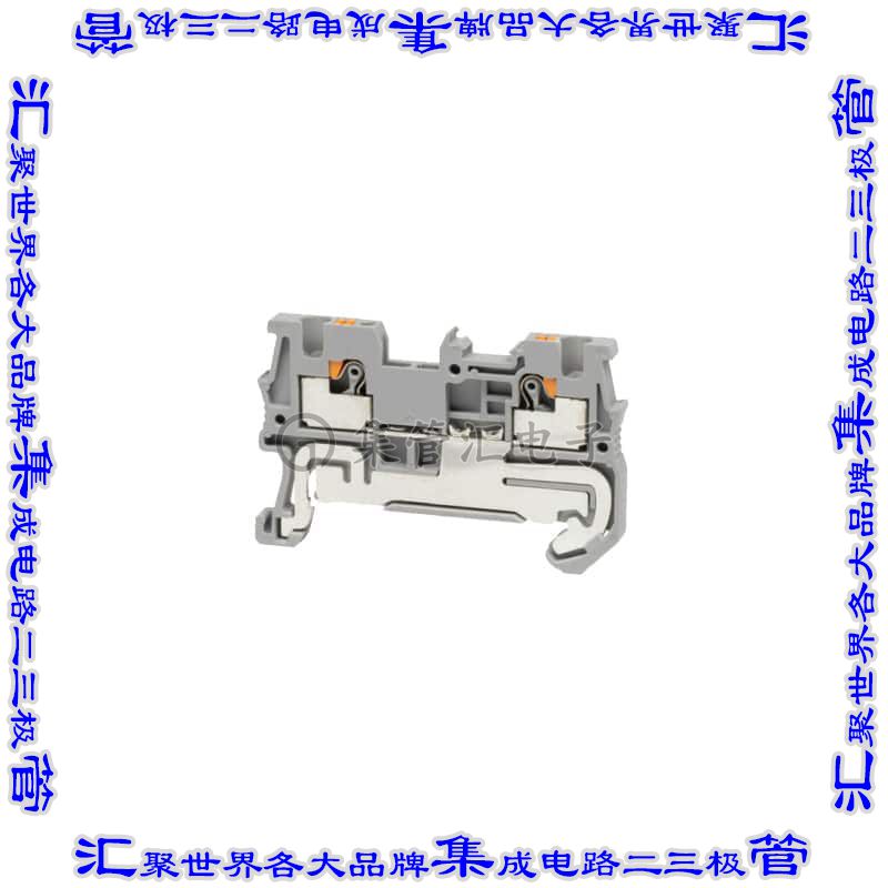 TBDR-06-15-GY 端子块连接器2POS接地地面3.5mm灰色14-26AWG