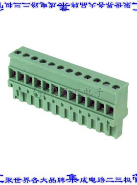 OSTTS12515A 端子块连接器12POS插头母插口5.08mm绿色自由悬挂