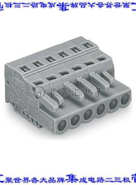 231-108/102-000 端子块连接器8POS插头母插口5mm灰色自由悬挂