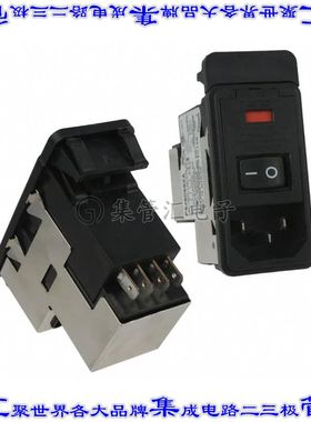 7-6609946-3 电源接入连接器3POS插座公插片模块IEC320-C14面板安