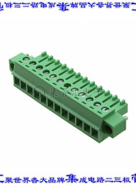 395145012 0395145012端子块连接器12POS插头母插口3.81mm绿色自